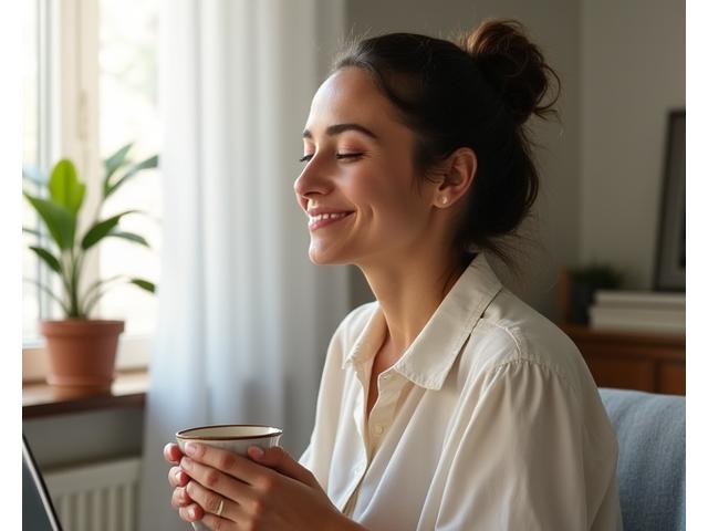 Ana, 38 años, sonriendo y equilibrada